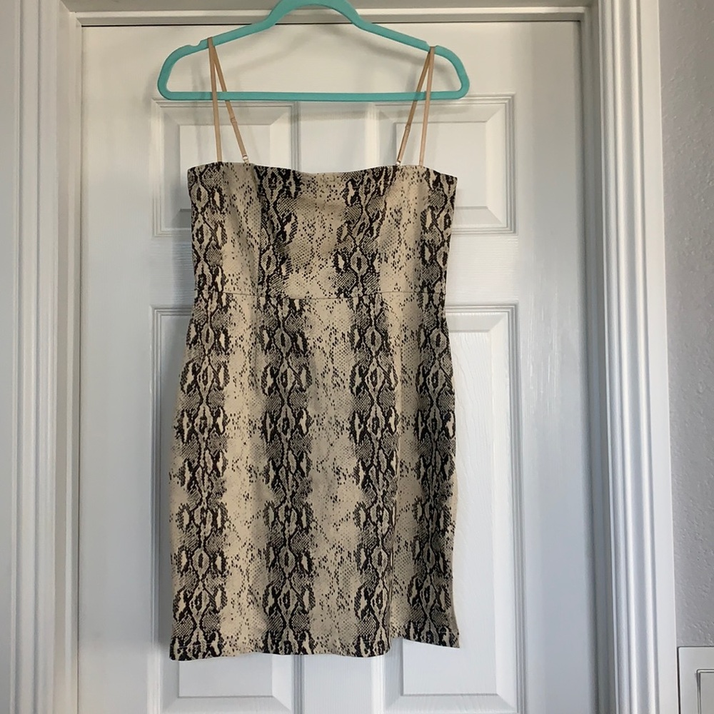 Snake print dress